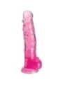 Realistischer Dildo mit Hoden 16,5 cm rosa von King Cock