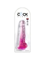Realistischer Dildo mit Hoden 16,5 cm rosa von King Cock