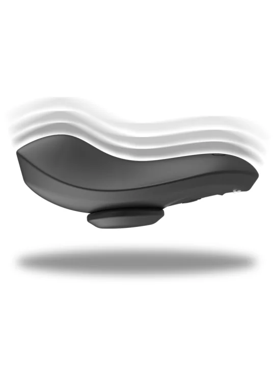 Preston Wiederaufladbarer Silikon-Vibrator-Pantie Schwarz von Black&Silver