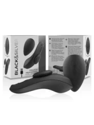 Preston Wiederaufladbarer Silikon-Vibrator-Pantie Schwarz von Black&Silver