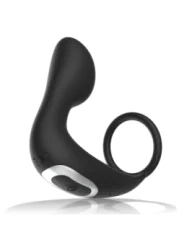 Analmassager mit Fernbedienung, Wiederaufladbares Silikon Schwarz von Black&Silver