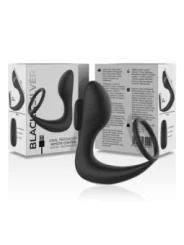 Analmassager mit Fernbedienung, Wiederaufladbares Silikon Schwarz von Black&Silver