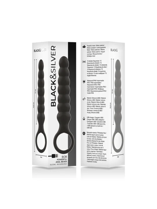 Black&Silver Bob Leistungsstarker Anal-Dilator Aus Silikon von Black&Silver