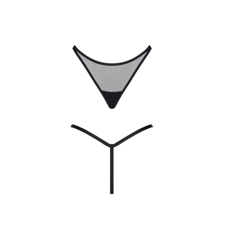 Schwarzer String Tanga Lxchelo001 von Demoniq Ladyx | Fesselliebe.de