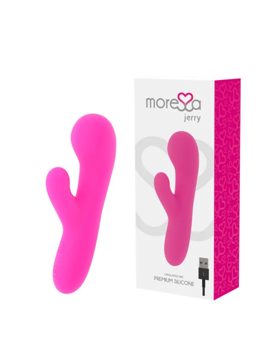 Jerry Premium Silikon Vibrator pink von Moressa