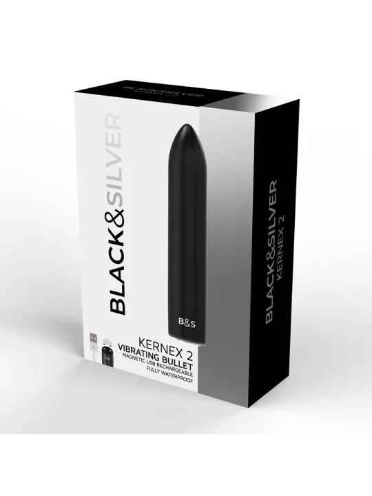 Kernex 2 Schwarz Bullet-Vibrator von Black&Silver