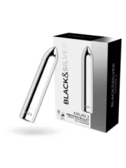 Kailan 2 Silber Bullet-Vibrator von Black&Silver