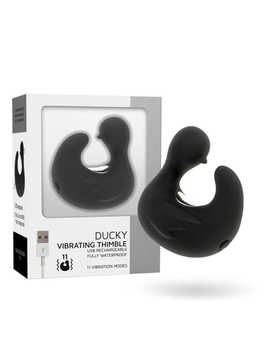 Duckymania Wiederaufladbarer Silikon-Stimulierend von Black&Silver