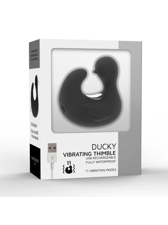 Duckymania Wiederaufladbarer Silikon-Stimulierend von Black&Silver