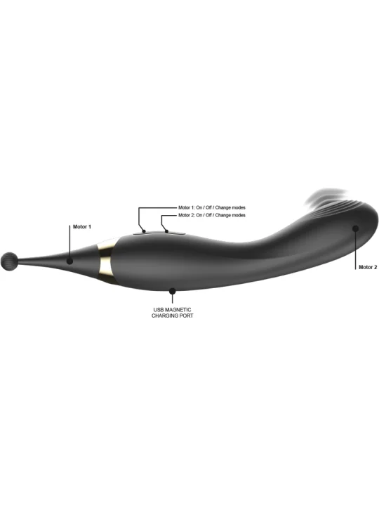 AUSTAUSCHBARER KLITORESSTIMULATOR UND PULSATIONS-G-PUNKT-VIBRATOR von Ibiza Technology