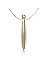 Clit Pocket Stimulator Halskette Usb-Ladegert 12 Vibrationsmodi Golden 12,2 X 1,5 von Ibiza Technology