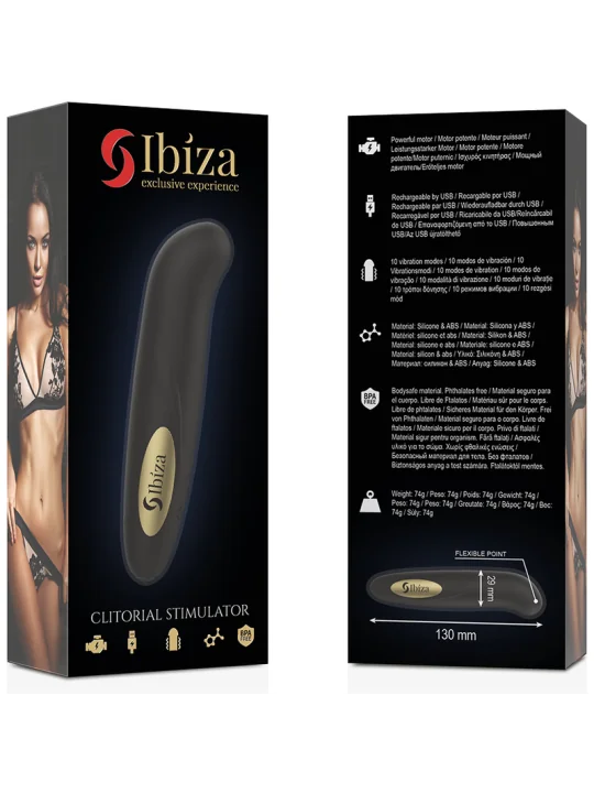 Ibiza™ - Kliterstimulator Usb-Ladegerät 10 Vibrationsmodi Golden 13 X 2,9 von Ibiza Technology