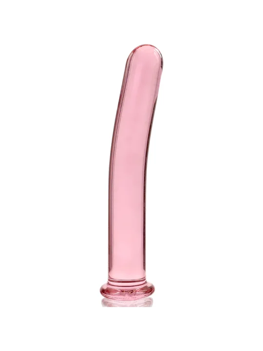 Modell 8 Dildo Borosilikatglas 14,5 X 2 cm Rosa von Nebula Series By Ibiza