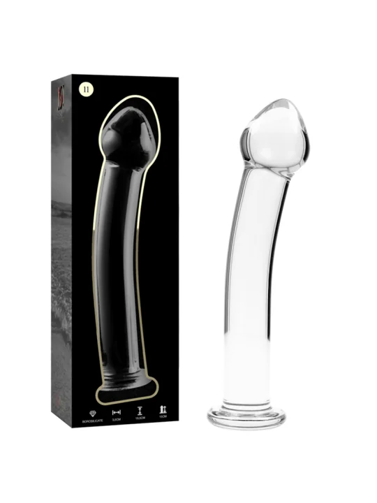 Modell 11 Dildo Borosilikatglas 16 X 3 cm Klar von Nebula Series By Ibiza