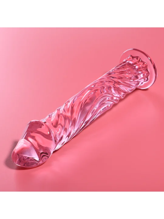 Modell 12 Dildo Borosilikatglas 17 X 3,5 cm Rosa von Nebula Series By Ibiza