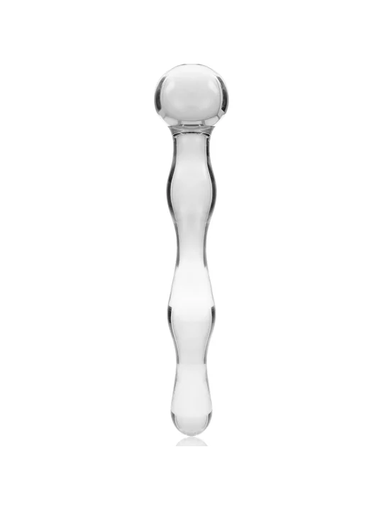 Modell 13 Dildo Borosilikatglas 18 X 3,5 cm Klar von Nebula Series By Ibiza