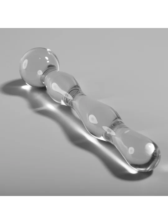 Modell 13 Dildo Borosilikatglas 18 X 3,5 cm Klar von Nebula Series By Ibiza