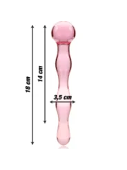 Modell 13 Dildo Borosilikatglas 18 X 3,5 cm Rosa von Nebula Series By Ibiza