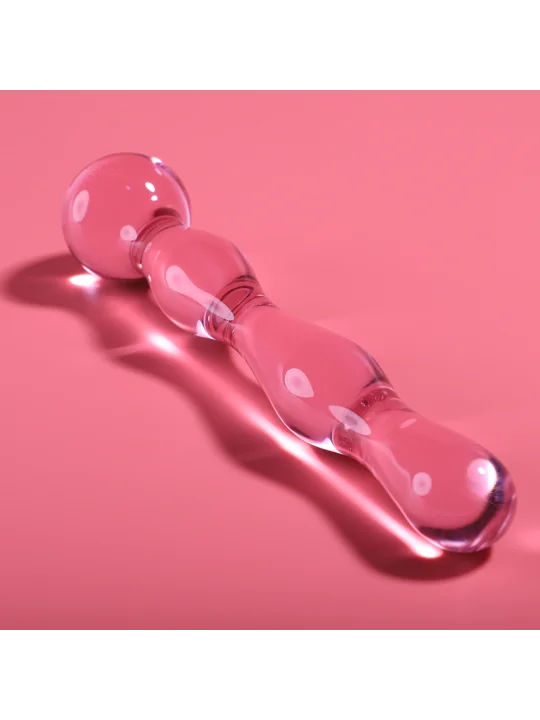 Modell 13 Dildo Borosilikatglas 18 X 3,5 cm Rosa von Nebula Series By Ibiza