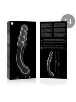 Modell 14 Dildo Borosilikatglas Klar 18.5 cm -O- 3 cm von Nebula Series By Ibiza