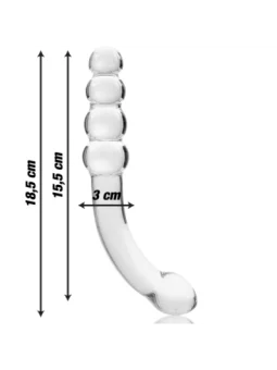 Modell 14 Dildo Borosilikatglas Klar 18.5 cm -O- 3 cm von Nebula Series By Ibiza