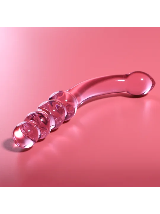 Modell 14 Dildo Borosilikatglas 18,5 X 3 cm Rosa von Nebula Series By Ibiza