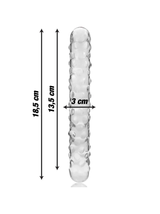 Modell 15 Dildo Borosilikatglas 18,5 X 3 cm Klar von Nebula Series By Ibiza