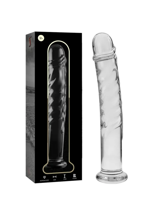 Modell 16 Dildo Borosilikatglas 18,5 X 3 cm Klar von Nebula Series By Ibiza