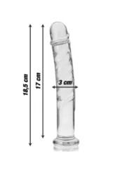 Modell 16 Dildo Borosilikatglas 18,5 X 3 cm Klar von Nebula Series By Ibiza