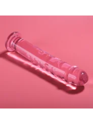 Modell 16 Dildo Borosilikatglas 18,5 X 3 cm Rosa von Nebula Series By Ibiza