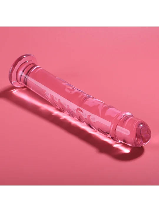 Modell 16 Dildo Borosilikatglas 18,5 X 3 cm Rosa von Nebula Series By Ibiza