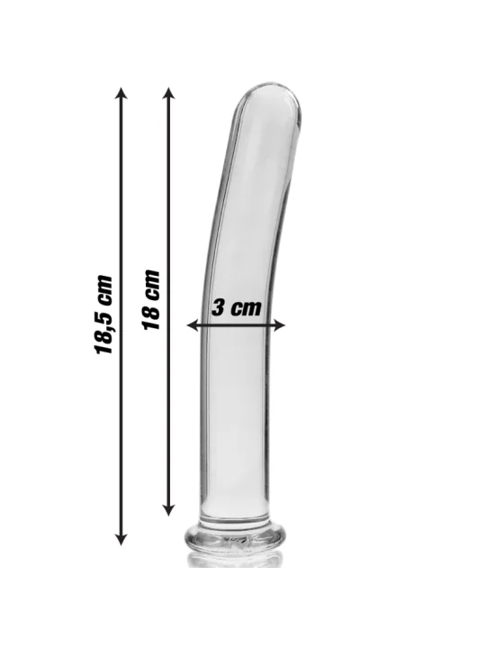 Modell 17 Dildo Borosilikatglas 18,5 X 3 cm Klar von Nebula Series By Ibiza