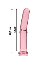 Modell 17 Dildo Borosilikatglas 18,5 X 3 cm Rosa von Nebula Series By Ibiza