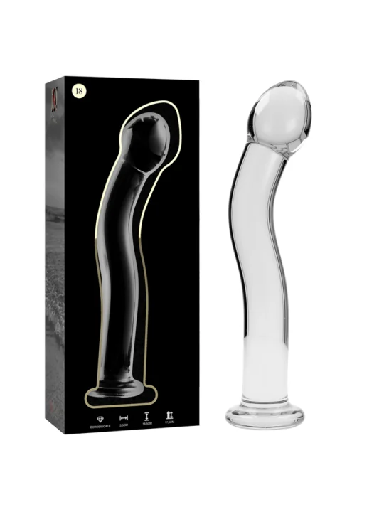 Modell 18 Dildo Borosilikatglas 18,5 X 3,5 cm Klar von Nebula Series By Ibiza