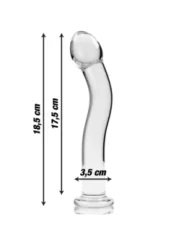 Modell 18 Dildo Borosilikatglas 18,5 X 3,5 cm Klar von Nebula Series By Ibiza