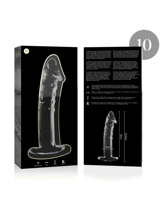 Modell 19 Dildo Borosilikatglas 18,5 X 4 cm Klar von Nebula Series By Ibiza