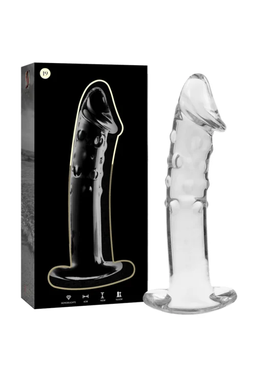 Modell 19 Dildo Borosilikatglas 18,5 X 4 cm Klar von Nebula Series By Ibiza