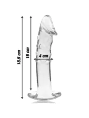 Modell 19 Dildo Borosilikatglas 18,5 X 4 cm Klar von Nebula Series By Ibiza