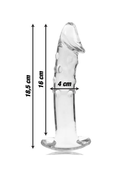 Modell 19 Dildo Borosilikatglas 18,5 X 4 cm Klar von Nebula Series By Ibiza