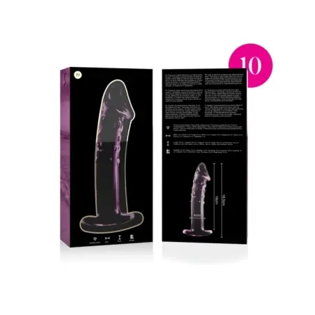 Modell 19 Dildo Borosilikatglas 18,5 X 4 cm Rosa von Nebula Series By Ibiza