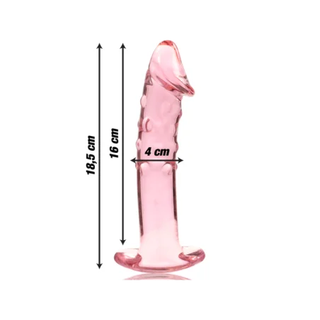 Modell 19 Dildo Borosilikatglas 18,5 X 4 cm Rosa von Nebula Series By Ibiza