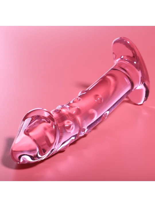 Modell 19 Dildo Borosilikatglas 18,5 X 4 cm Rosa von Nebula Series By Ibiza