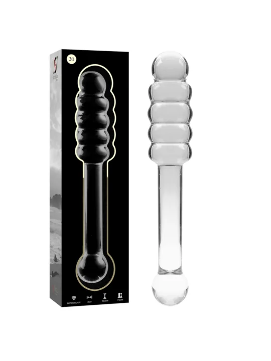 Modell 20 Dildo Borosilikatglas 20,5 X 3 cm Klar von Nebula Series By Ibiza