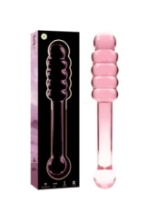 Modell 20 Dildo Borosilikatglas 20,5 X 3 cm Rosa von Nebula Series By Ibiza