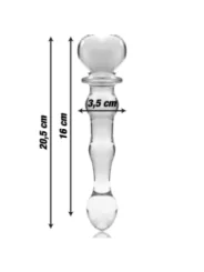 Modell 21 Dildo Borosilikatglas 20,5 X 3,5 cm Klar von Nebula Series By Ibiza