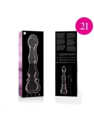 Modell 21 Dildo Borosilikatglas 20,5 X 3,5 cm Rosa von Nebula Series By Ibiza