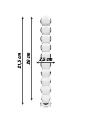 Modell 22 Dildo Borosilikatglas 21,5 X 2,5 cm Klar von Nebula Series By Ibiza