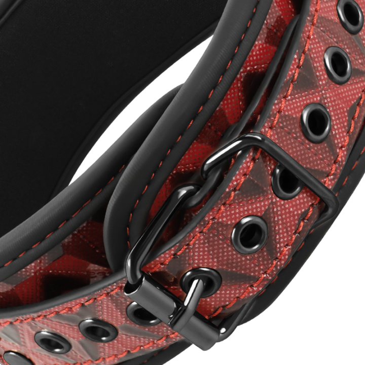 Vegane Kunstlederhalsband von Begme Red Edition | Fesselliebe.de