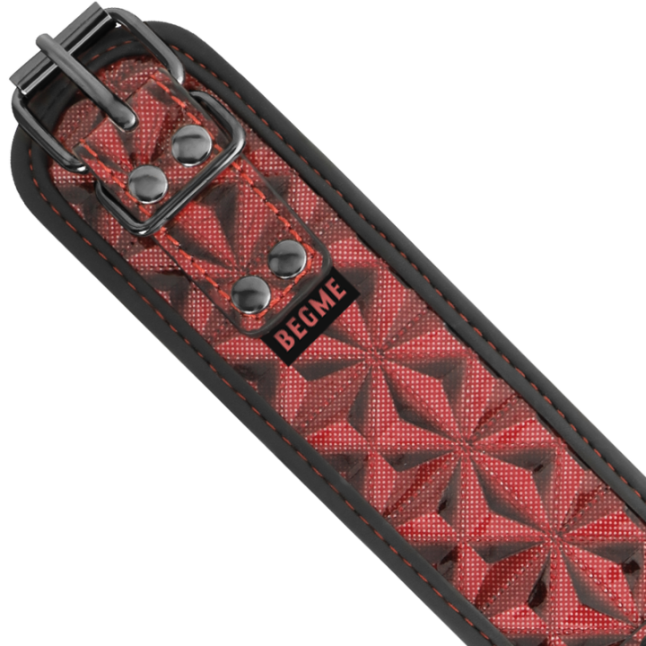 Vegane Kunstlederhalsband von Begme Red Edition | Fesselliebe.de