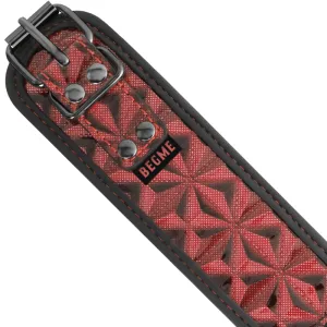 ♥ Vegane Kunstlederhalsband ♥ von Begme Red Edition